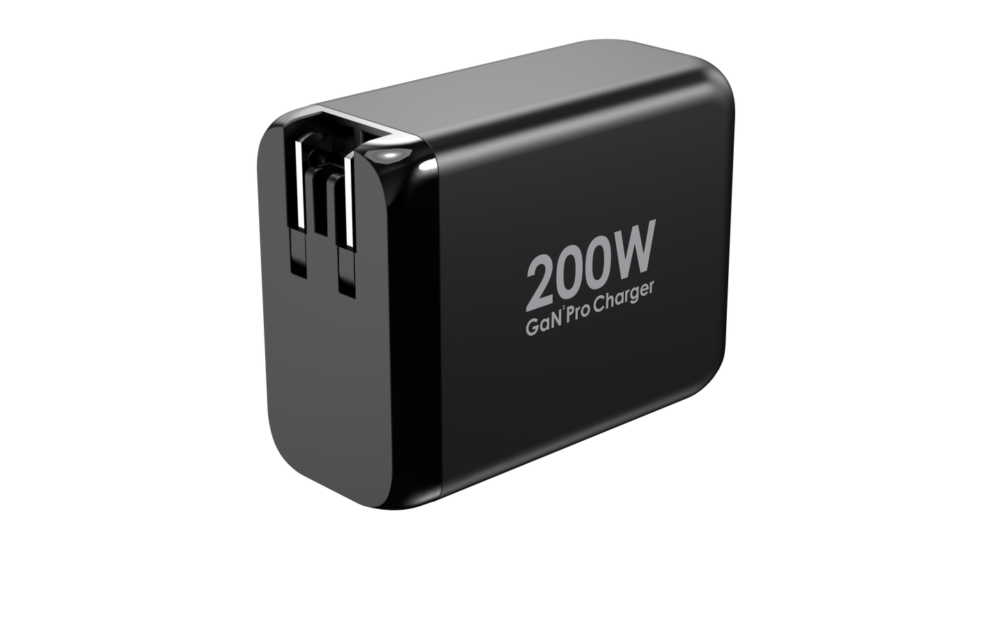 便攜式200W 3USB-C&1-USBA 氮化鎵充電器  